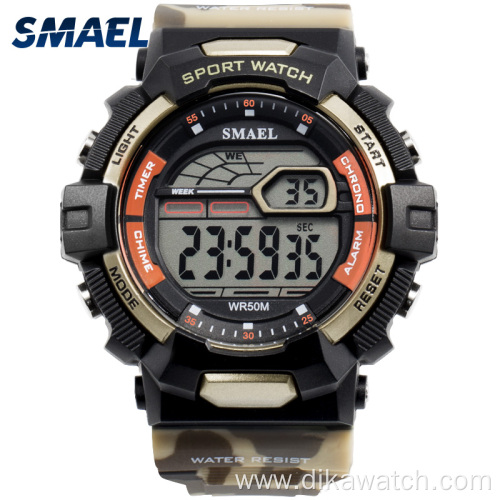 SMAEL Men's Sport Casual Watchs Waterproof LED Display